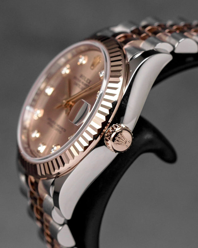 DATEJUST 31MM TWOTONE ROSEGOLD SALMON DIAMOND DIAL (2025)
