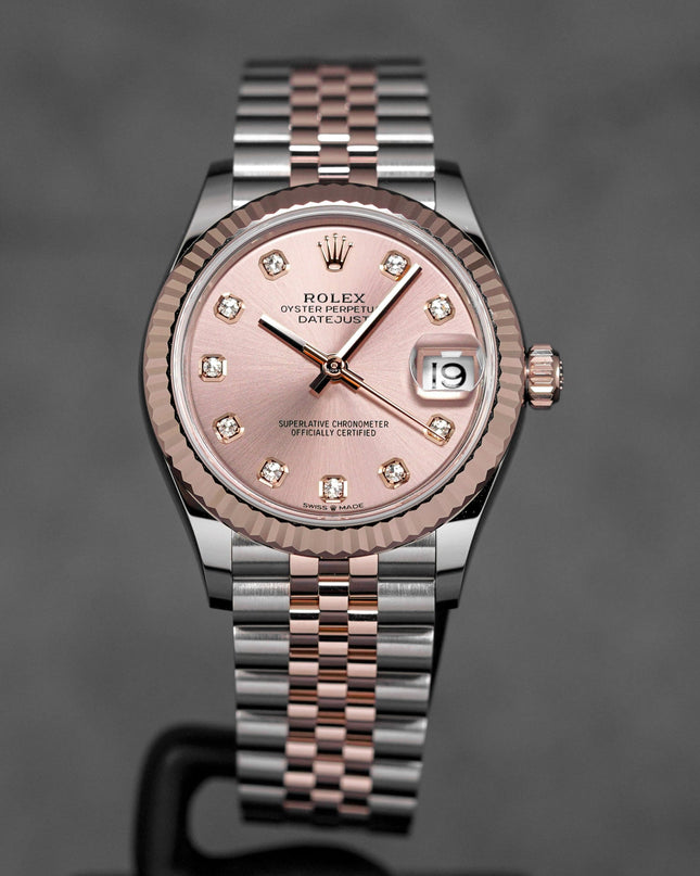 DATEJUST 31MM TWOTONE ROSEGOLD SALMON DIAMOND DIAL (2025)