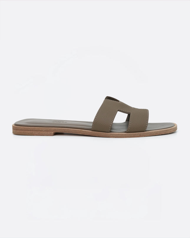 ORAN LEATHER SANDALS SIZE 37 LADIES BROWN
