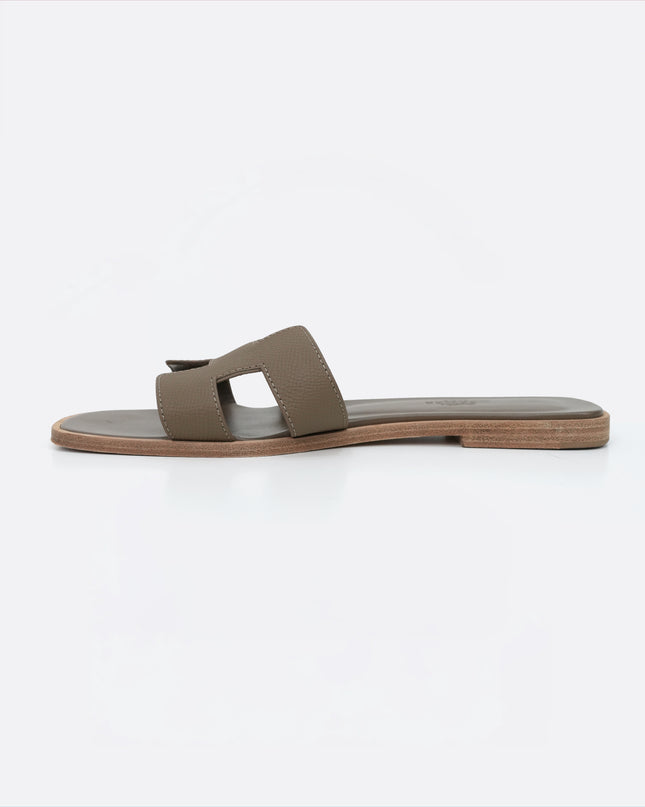 ORAN LEATHER SANDALS SIZE 37 LADIES BROWN