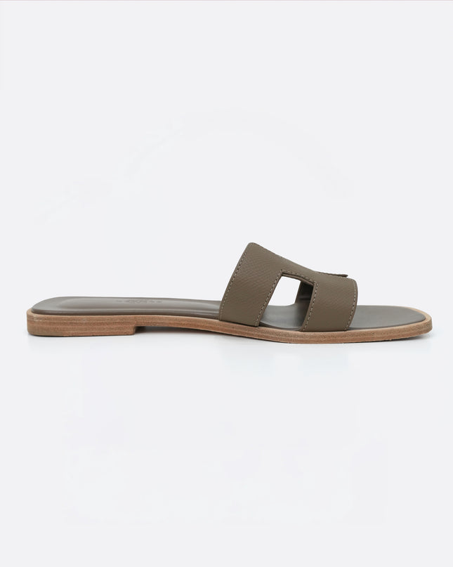 ORAN LEATHER SANDALS SIZE 37 LADIES BROWN