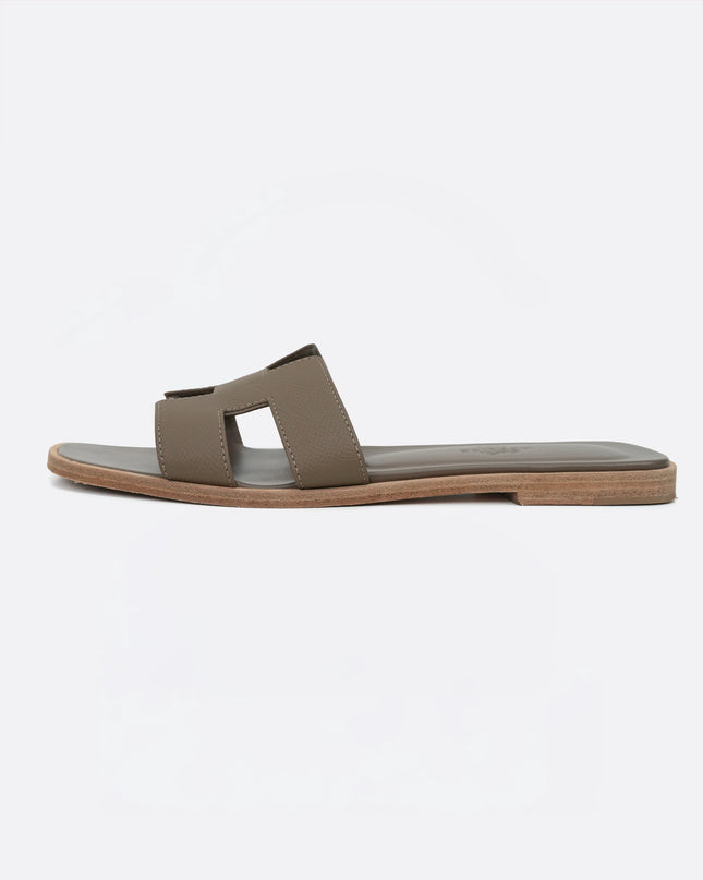 ORAN LEATHER SANDALS SIZE 37 LADIES BROWN
