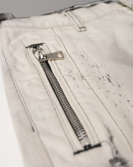 RIPPED BIKER JEANS SIZE 29