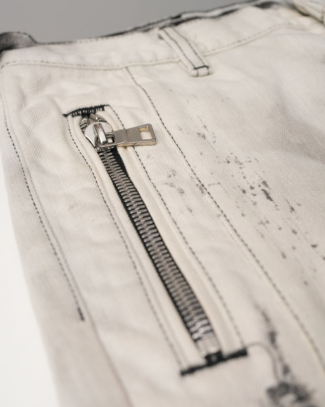 RIPPED BIKER JEANS SIZE 29