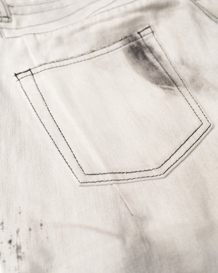 RIPPED BIKER JEANS SIZE 29