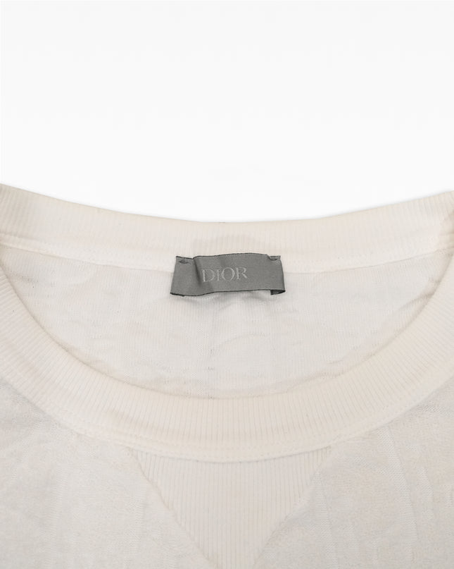 OBLIQUE COTTON T-SHIRT XL WHITE