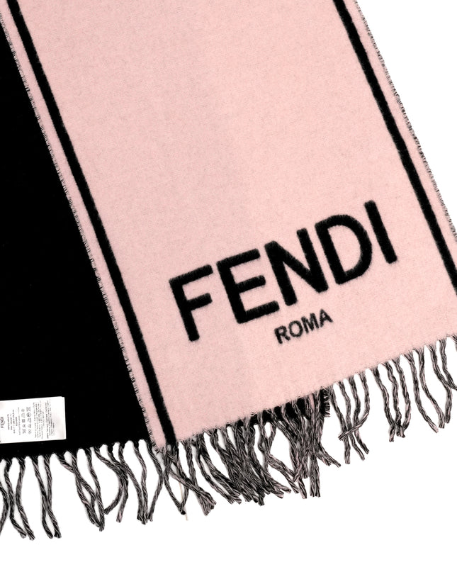 Fendi Logo Scarf Cashmere
