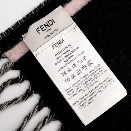 Fendi Logo Scarf Cashmere