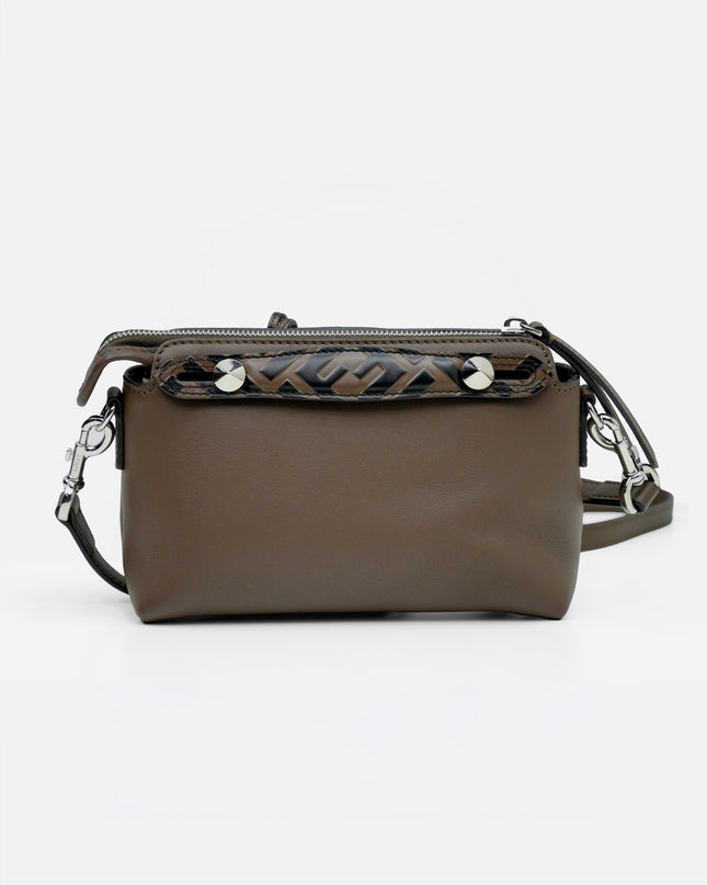 BROWN LEATHER SMALL BY THE WAY SHOULDER BAG