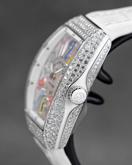 Harga Franck Muller V32 White Color of Dream Diamond