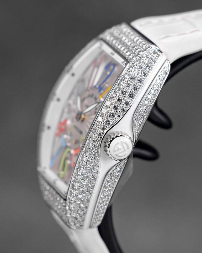 Harga Franck Muller V32 White Color of Dream Diamond
