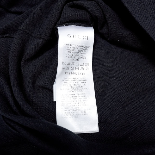 '25 ESCHATOLOGY and GUCCI LOVED' PRINT COTTON T-SHIRT