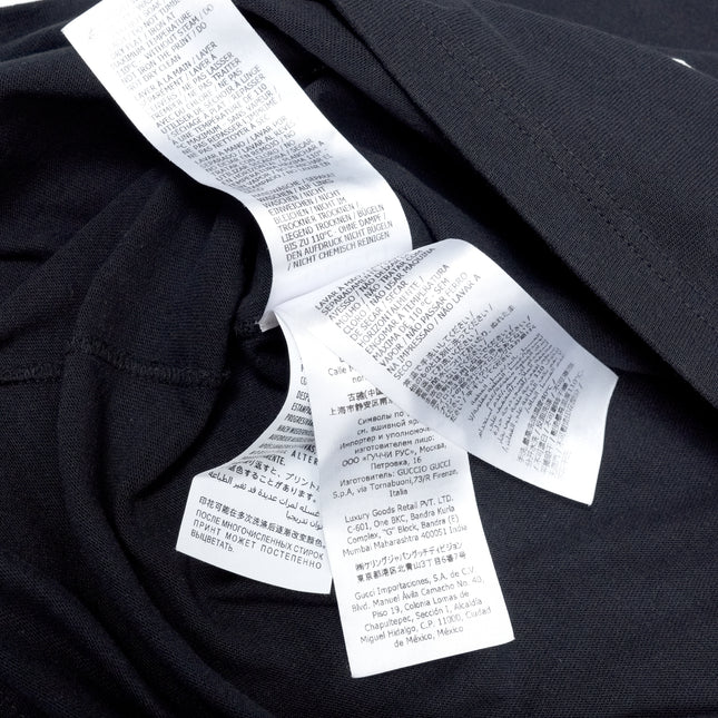'25 ESCHATOLOGY and GUCCI LOVED' PRINT COTTON T-SHIRT