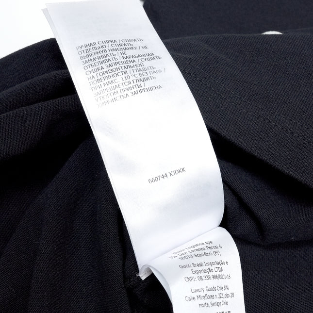 '25 ESCHATOLOGY and GUCCI LOVED' PRINT COTTON T-SHIRT