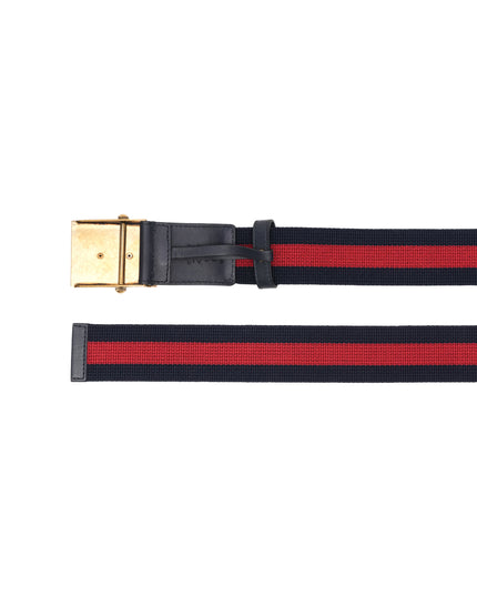 Gucci Belt Navy x Red