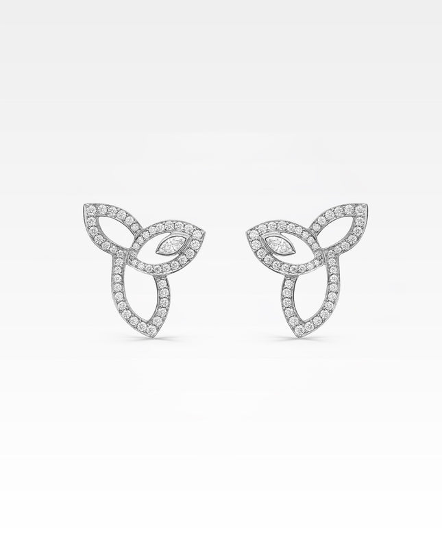 LILY CLUSTER DIAMOND EARRINGS LARGE