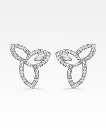 LILY CLUSTER DIAMOND EARRINGS LARGE