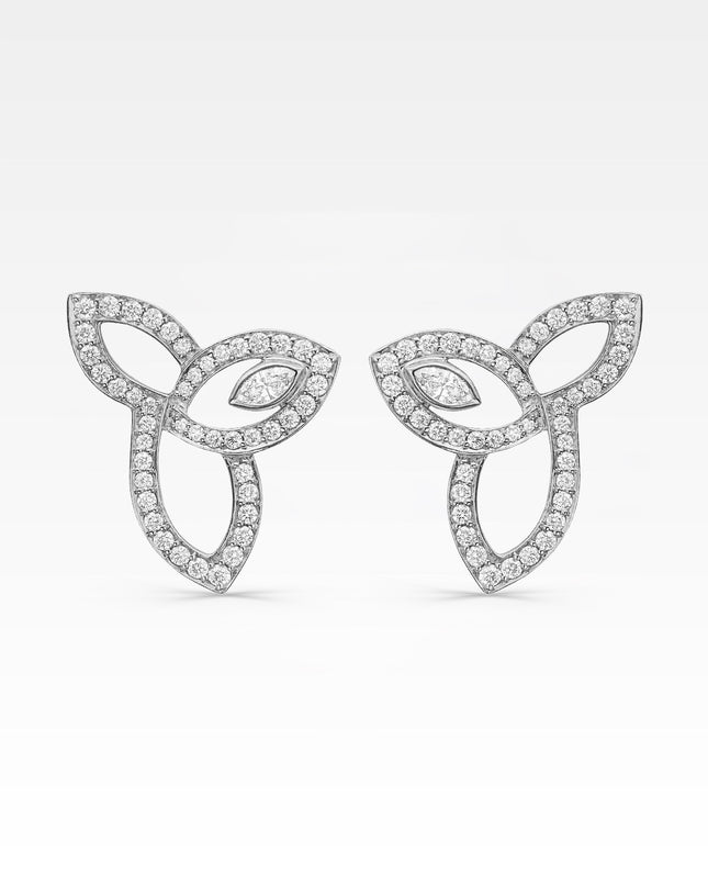 LILY CLUSTER DIAMOND EARRINGS LARGE
