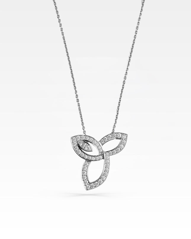 LILY CLUSTER DIAMOND PENDANT LARGE