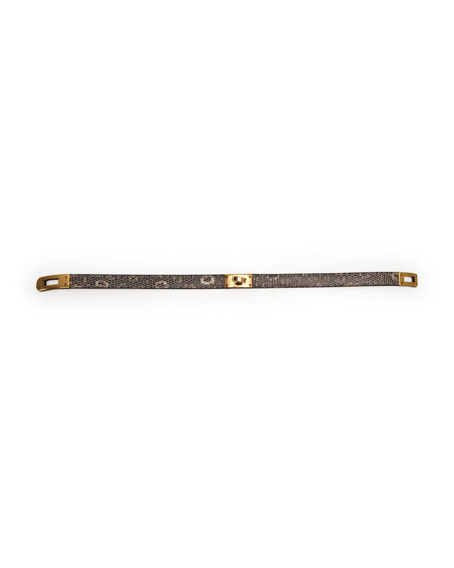 LIZARD KELLY DOUBLE TOUR BRACELET OMBRE SIZE S