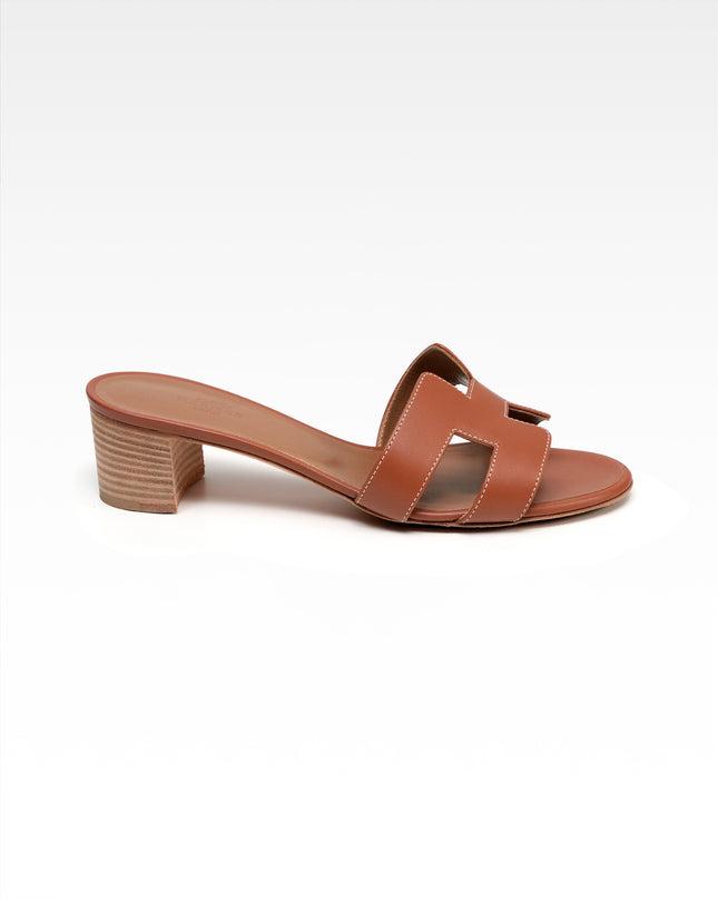 OASIS LEATHER SANDALS LADIES BROWN