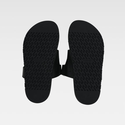 CHYPRE LEATHER SANDALS LADIES BLACK VELCRO STRAP