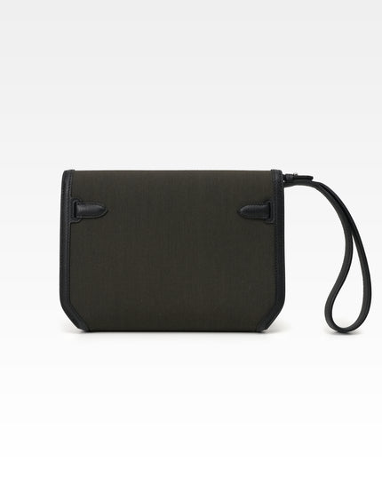 KELLY DEPECHE 25 WOLLYCOT CANVAS TOGO PALADIUM HARDWARE POUCH