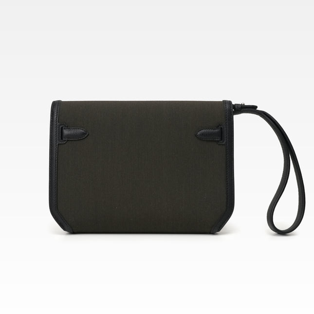 KELLY DEPECHE 25 WOLLYCOT CANVAS TOGO PALADIUM HARDWARE POUCH