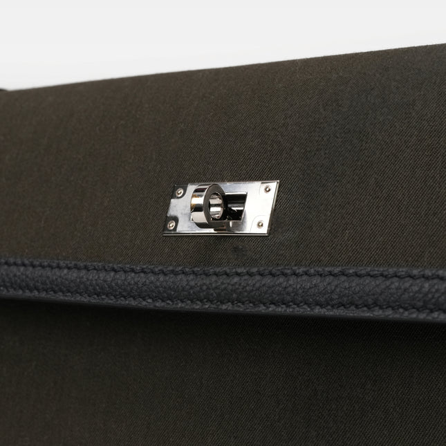 KELLY DEPECHE 25 WOLLYCOT CANVAS TOGO PALADIUM HARDWARE POUCH