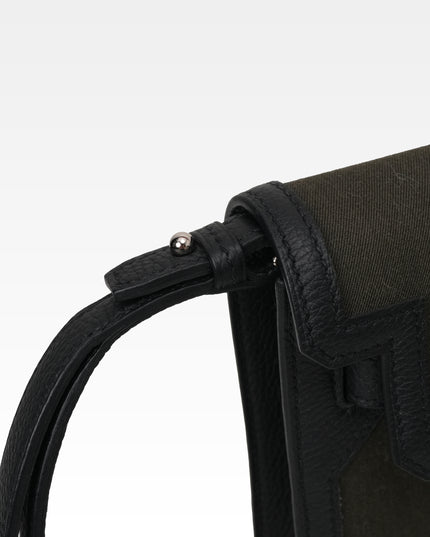 KELLY DEPECHE 25 WOLLYCOT CANVAS TOGO PALADIUM HARDWARE POUCH