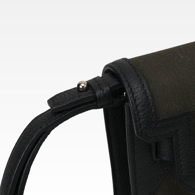 KELLY DEPECHE 25 WOLLYCOT CANVAS TOGO PALADIUM HARDWARE POUCH