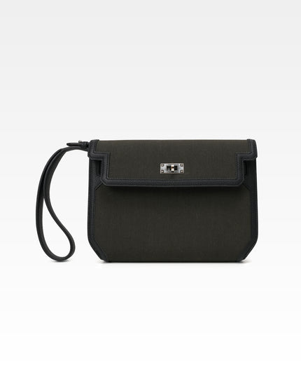 KELLY DEPECHE 25 WOLLYCOT CANVAS TOGO PALADIUM HARDWARE POUCH