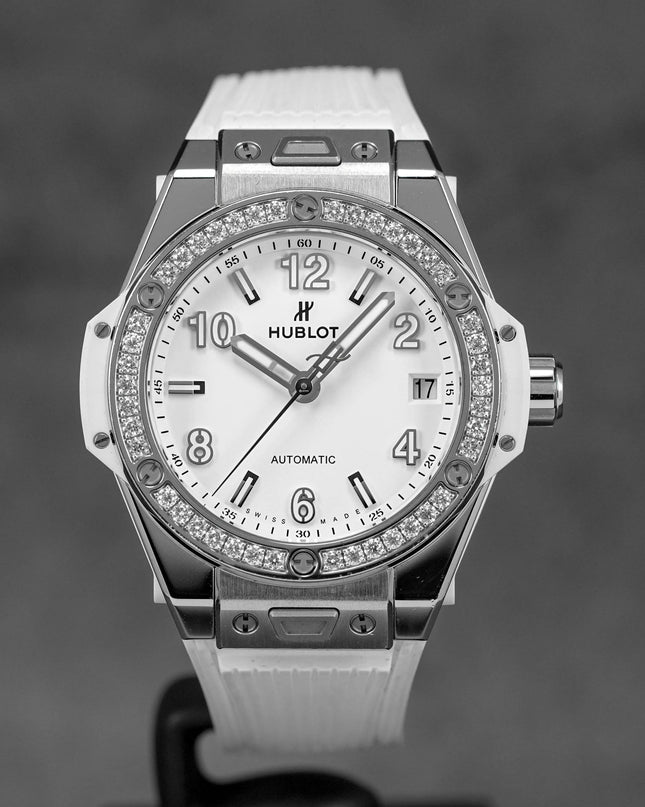 BIG BANG ONE CLICK 39MM STEEL WHITE DIAMONDS (WATCH ONLY)