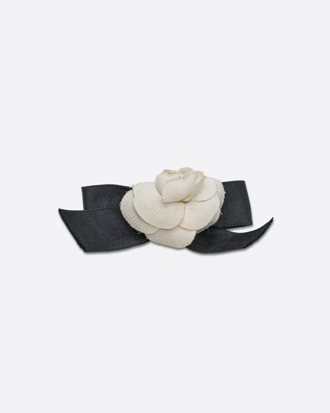 CAMELIA HAIR CLIP BLACK X WHITE
