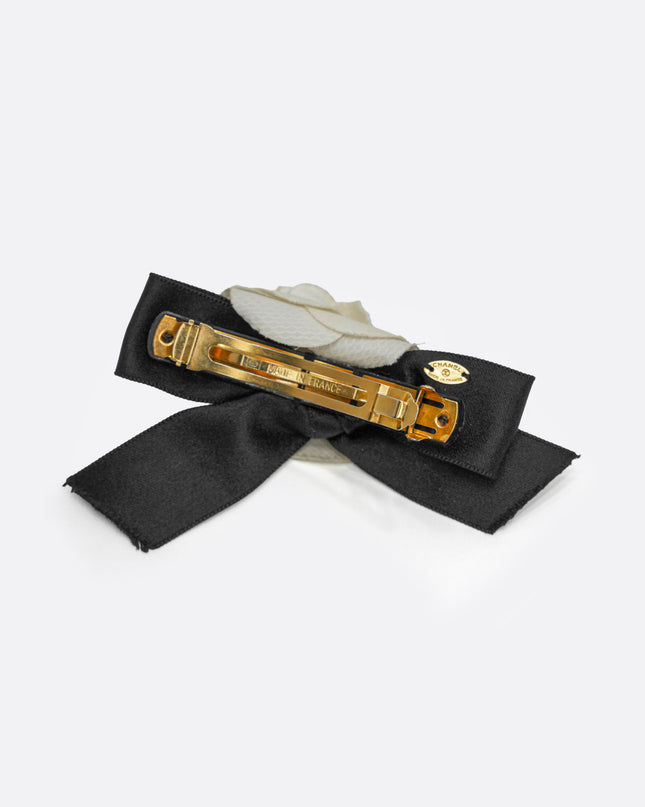 CAMELIA HAIR CLIP BLACK X WHITE