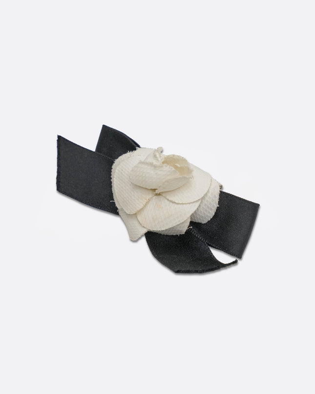 CAMELIA HAIR CLIP BLACK X WHITE