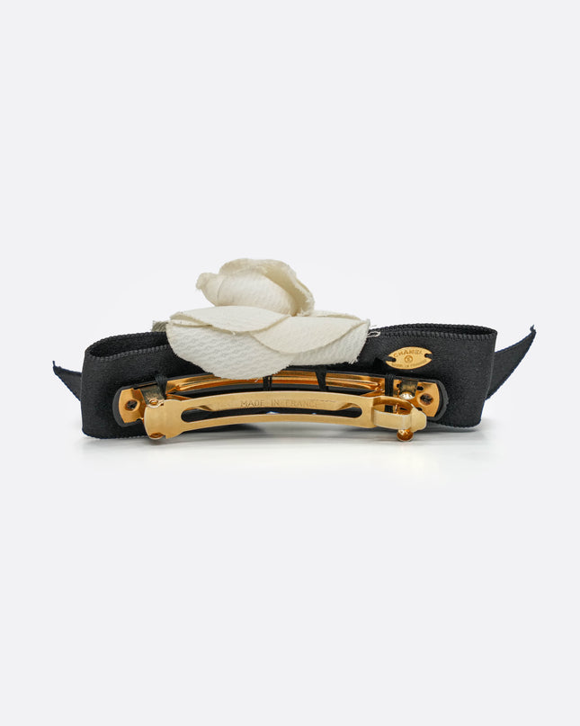 CAMELIA HAIR CLIP BLACK X WHITE