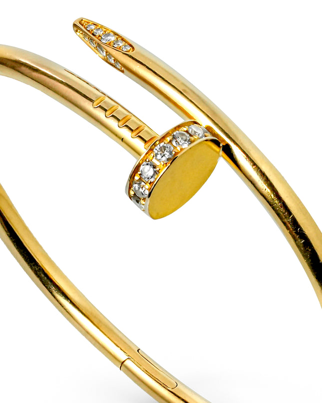 JUSTE UN CLOU BRACELET 18K YELLOWGOLD WITH 32 BRILLIANT CUT DIAMONDS (2019)