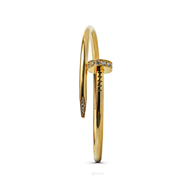 JUSTE UN CLOU BRACELET 18K YELLOWGOLD WITH 32 BRILLIANT CUT DIAMONDS (2019)