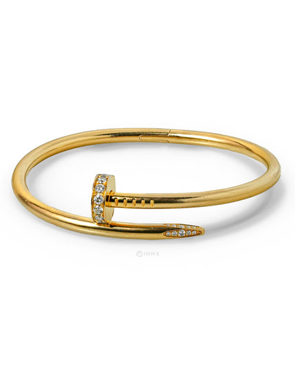JUSTE UN CLOU BRACELET 18K YELLOWGOLD WITH 32 BRILLIANT CUT DIAMONDS (2019)