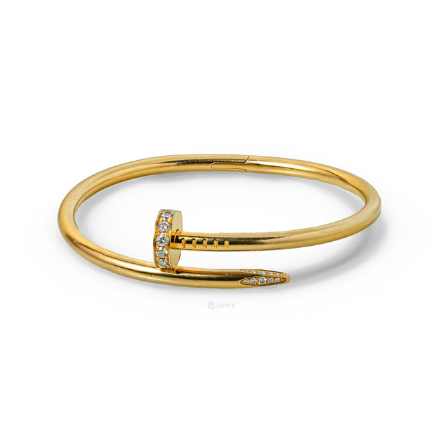 JUSTE UN CLOU BRACELET 18K YELLOWGOLD WITH 32 BRILLIANT CUT DIAMONDS (2019)