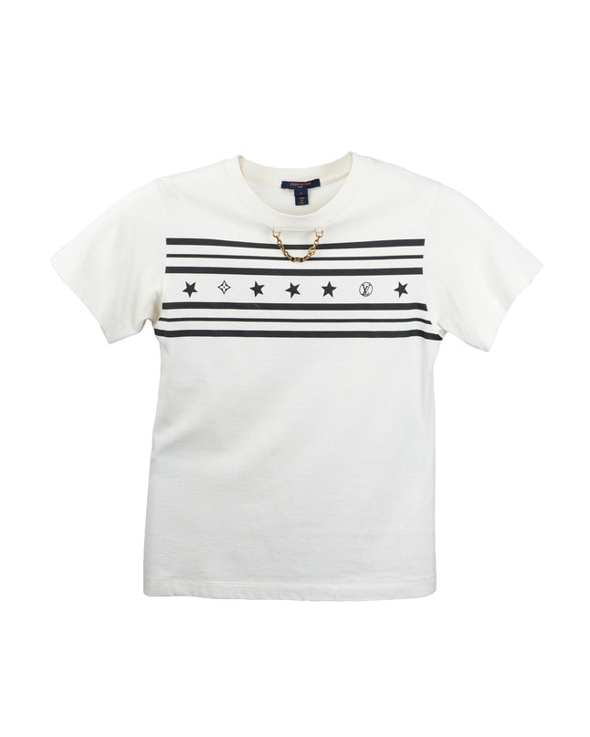 SUMMER STARDUST TWO TONE CREWNECK TSHIRT SIZE S