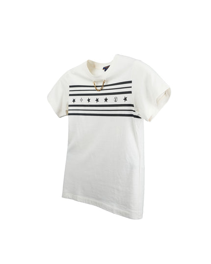 SUMMER STARDUST TWO TONE CREWNECK TSHIRT SIZE S