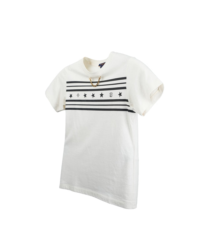 SUMMER STARDUST TWO TONE CREWNECK TSHIRT SIZE S