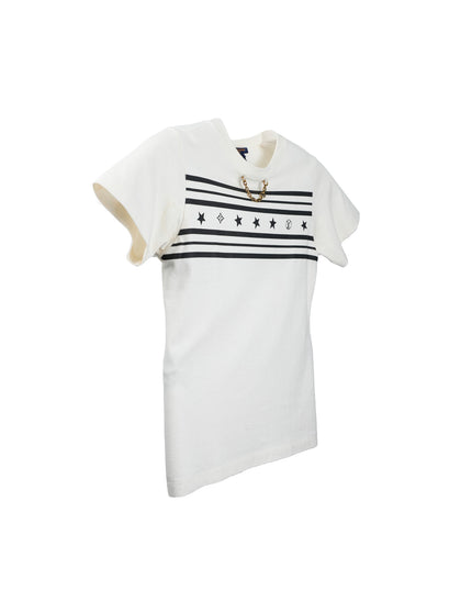 SUMMER STARDUST TWO TONE CREWNECK TSHIRT SIZE S