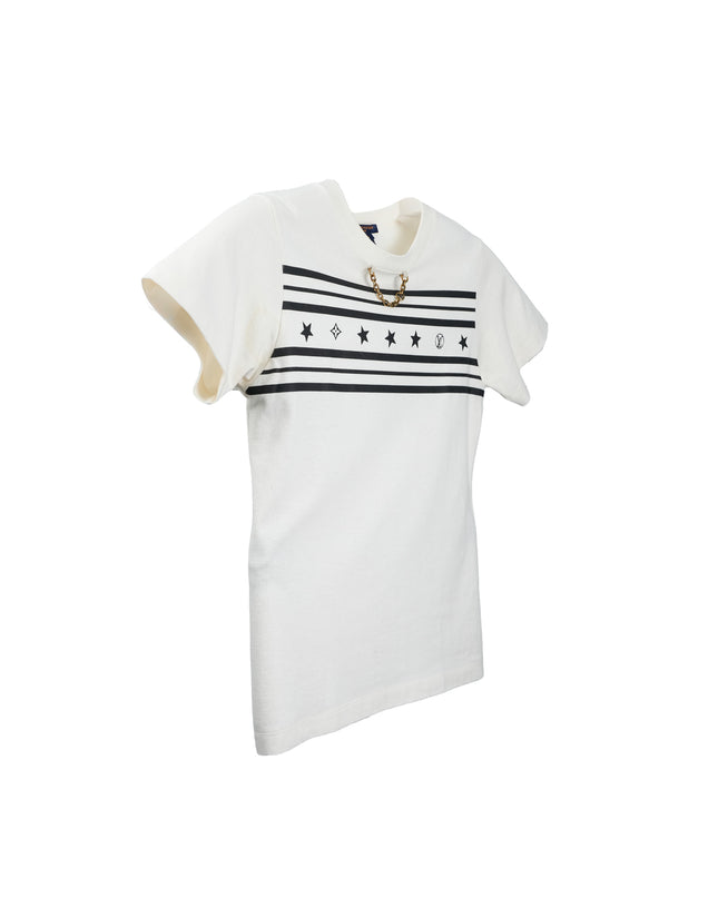 SUMMER STARDUST TWO TONE CREWNECK TSHIRT SIZE S