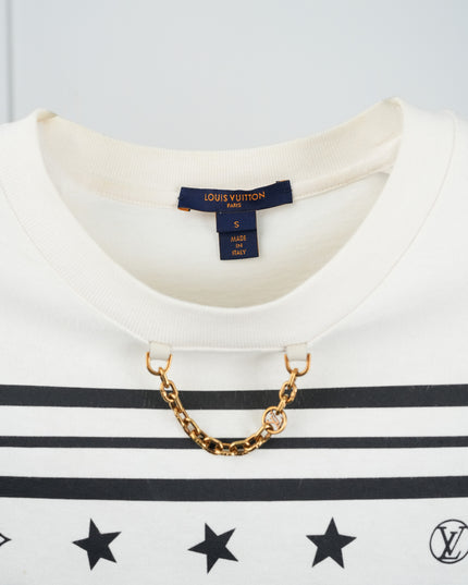 SUMMER STARDUST TWO TONE CREWNECK TSHIRT SIZE S