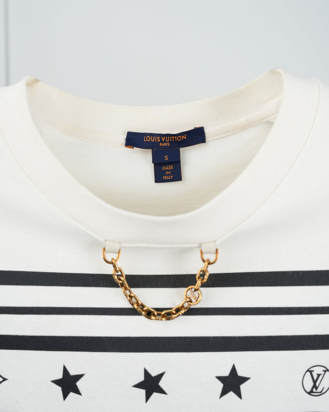 SUMMER STARDUST TWO TONE CREWNECK TSHIRT SIZE S