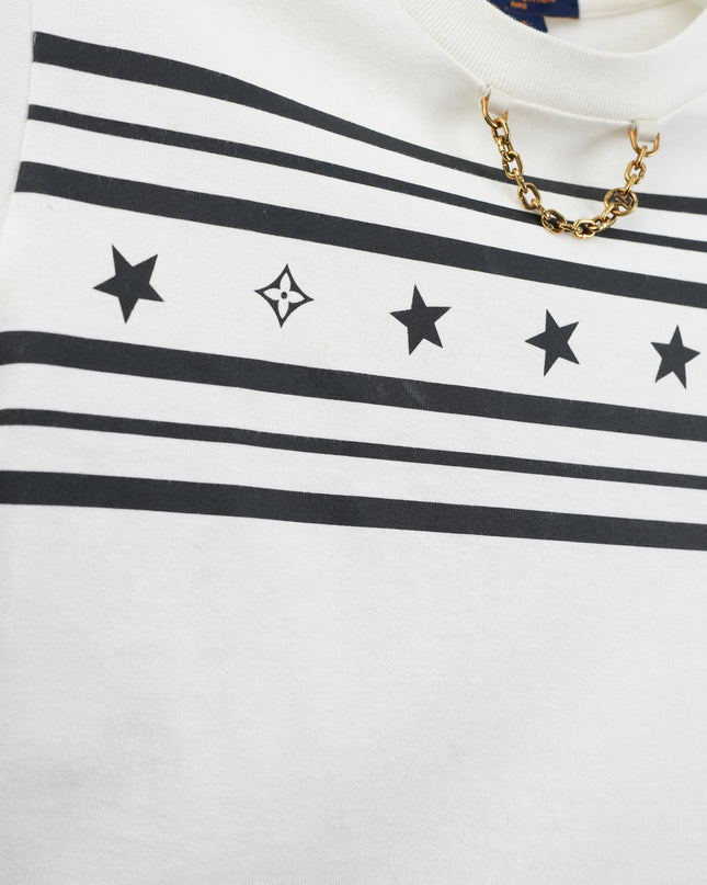 SUMMER STARDUST TWO TONE CREWNECK TSHIRT SIZE S