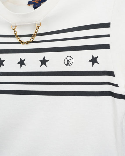 SUMMER STARDUST TWO TONE CREWNECK TSHIRT SIZE S
